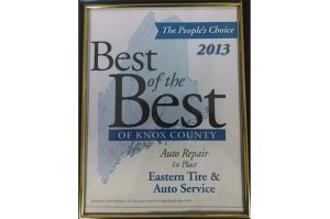 Eastern Tire & Auto Service wins award